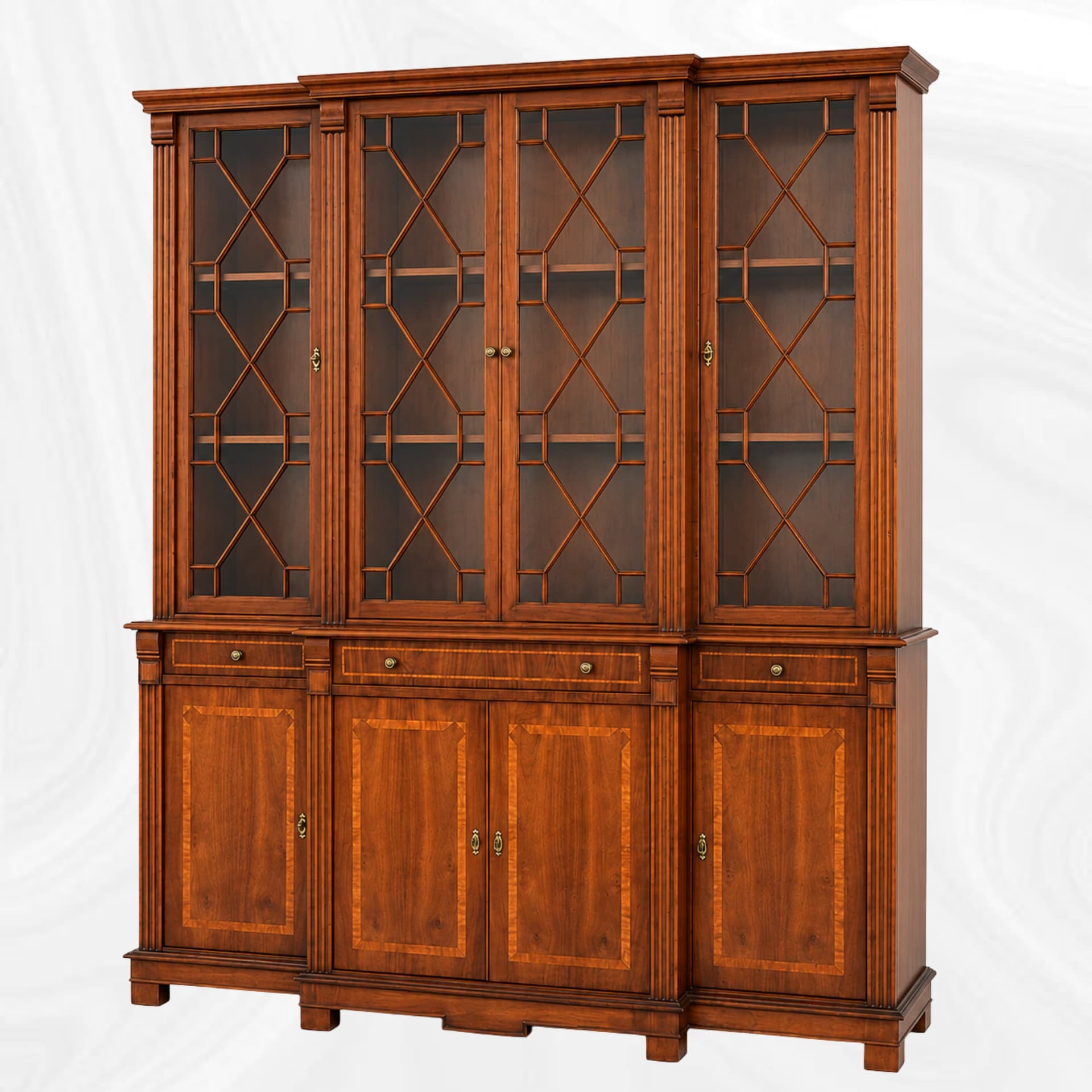 Glazed bookcase, second front view