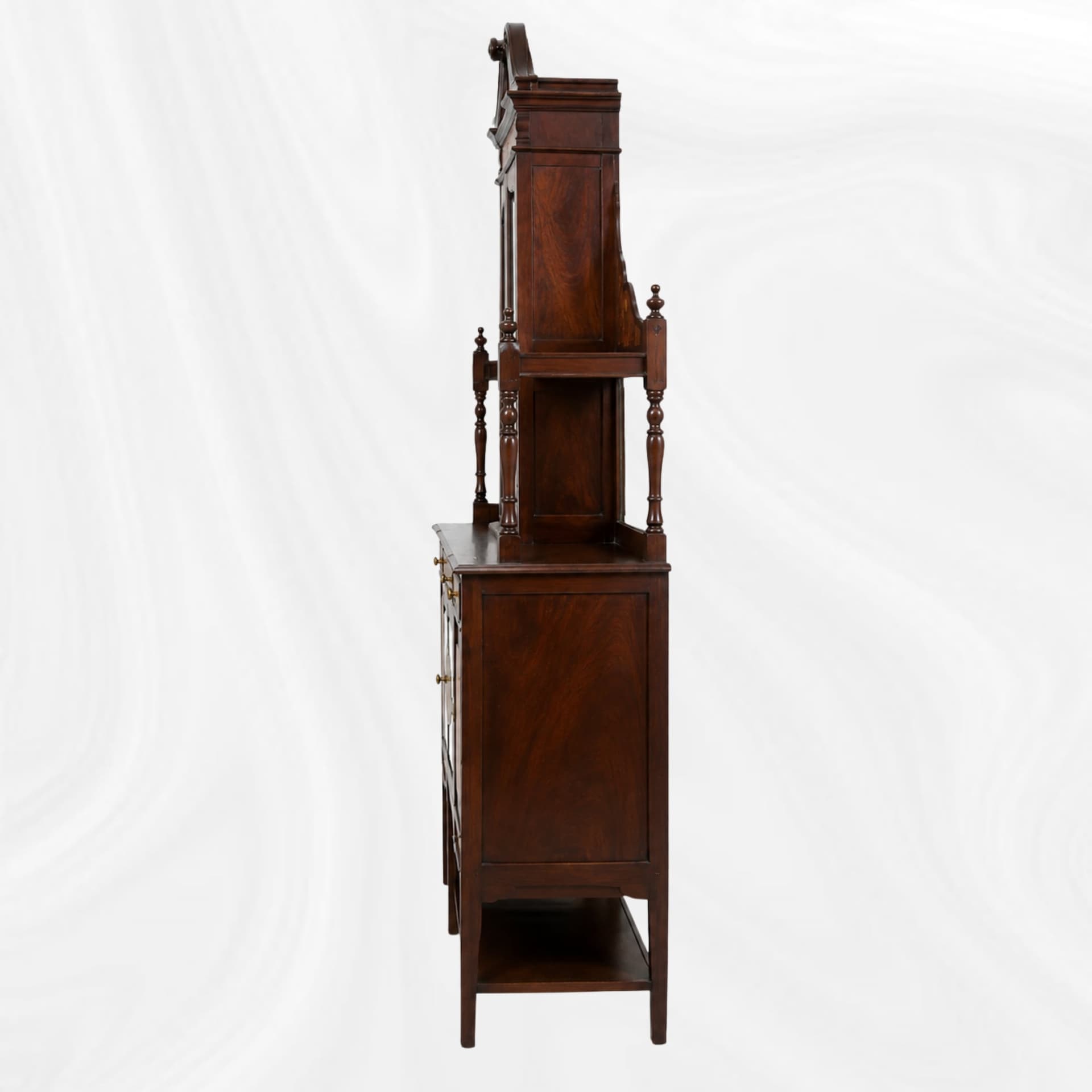 Large display buffet, side view