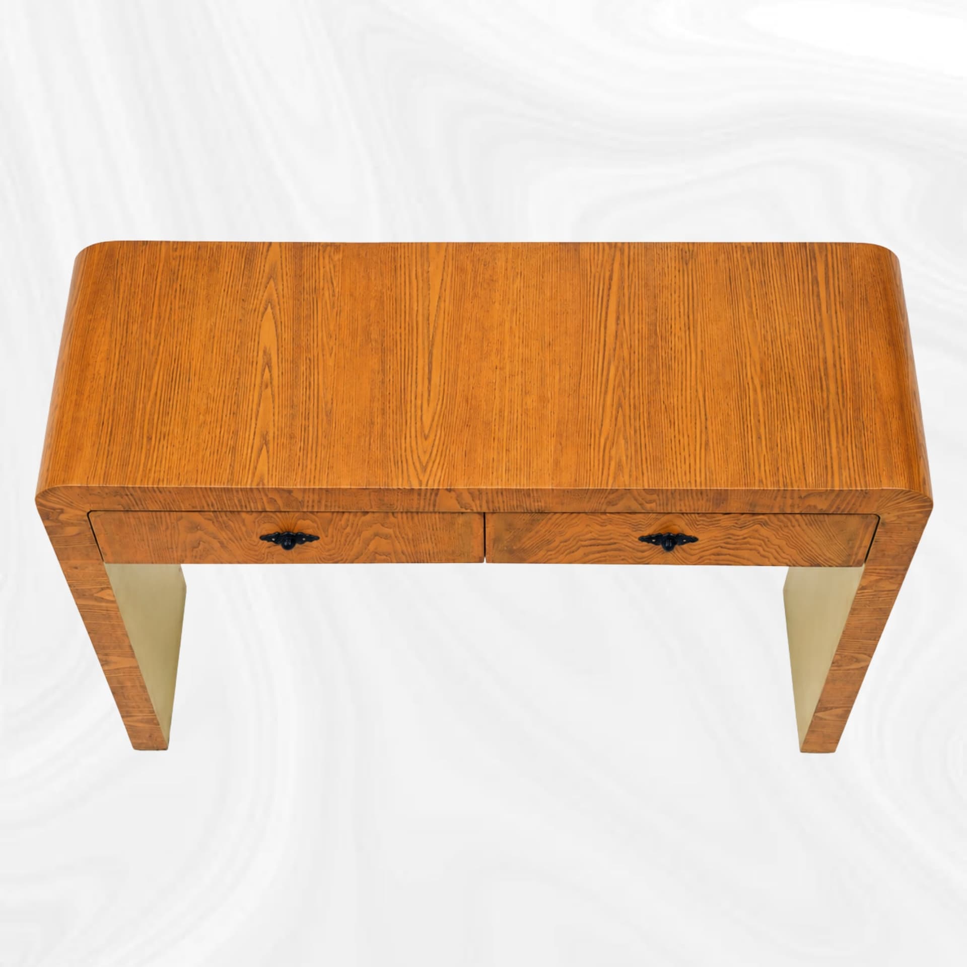Console arrondie, vue haute du plateau