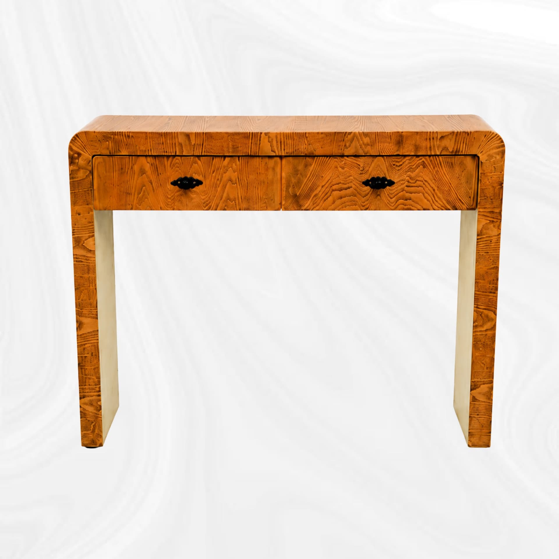 Console arrondie, vue de face