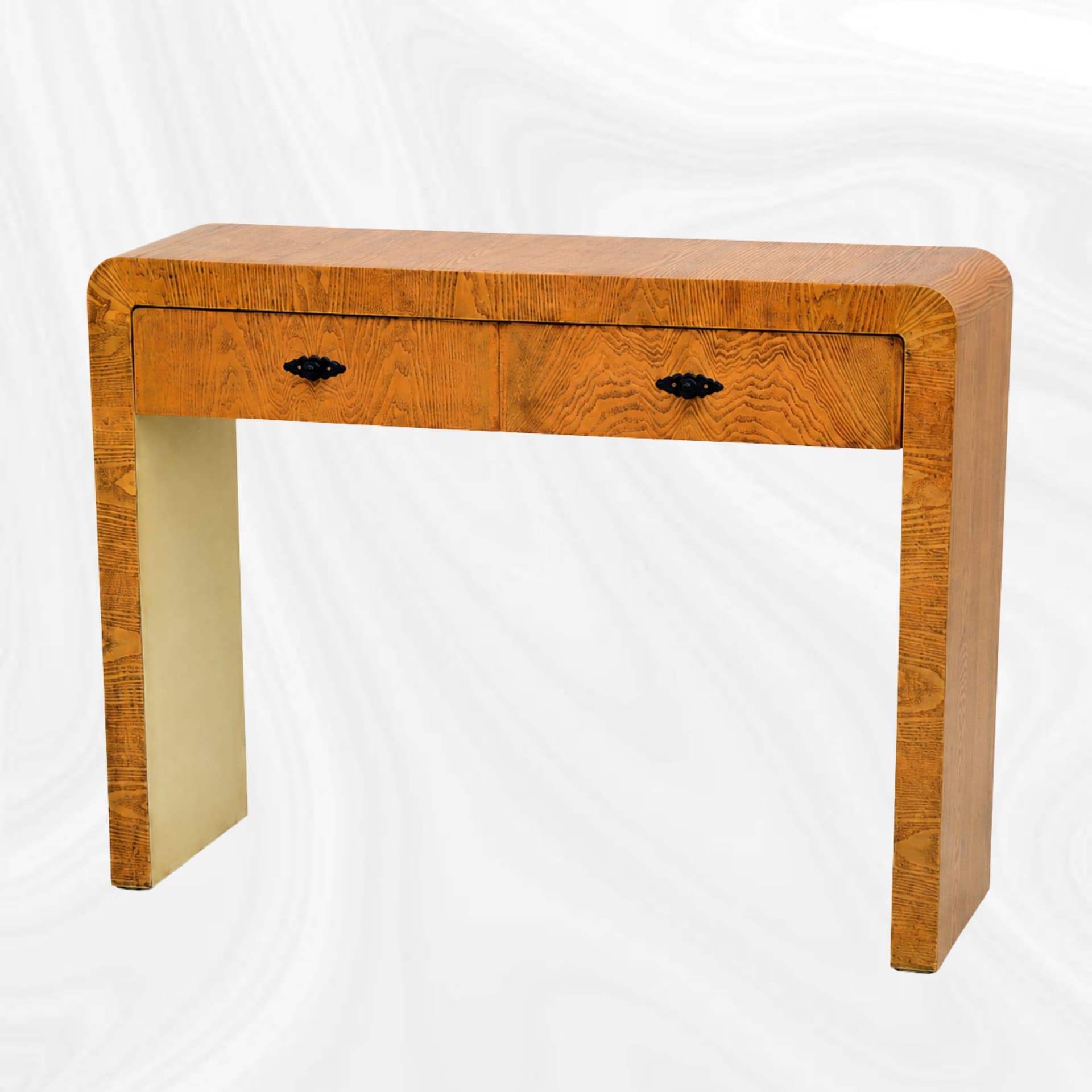 Console arrondie, vue de trois quarts