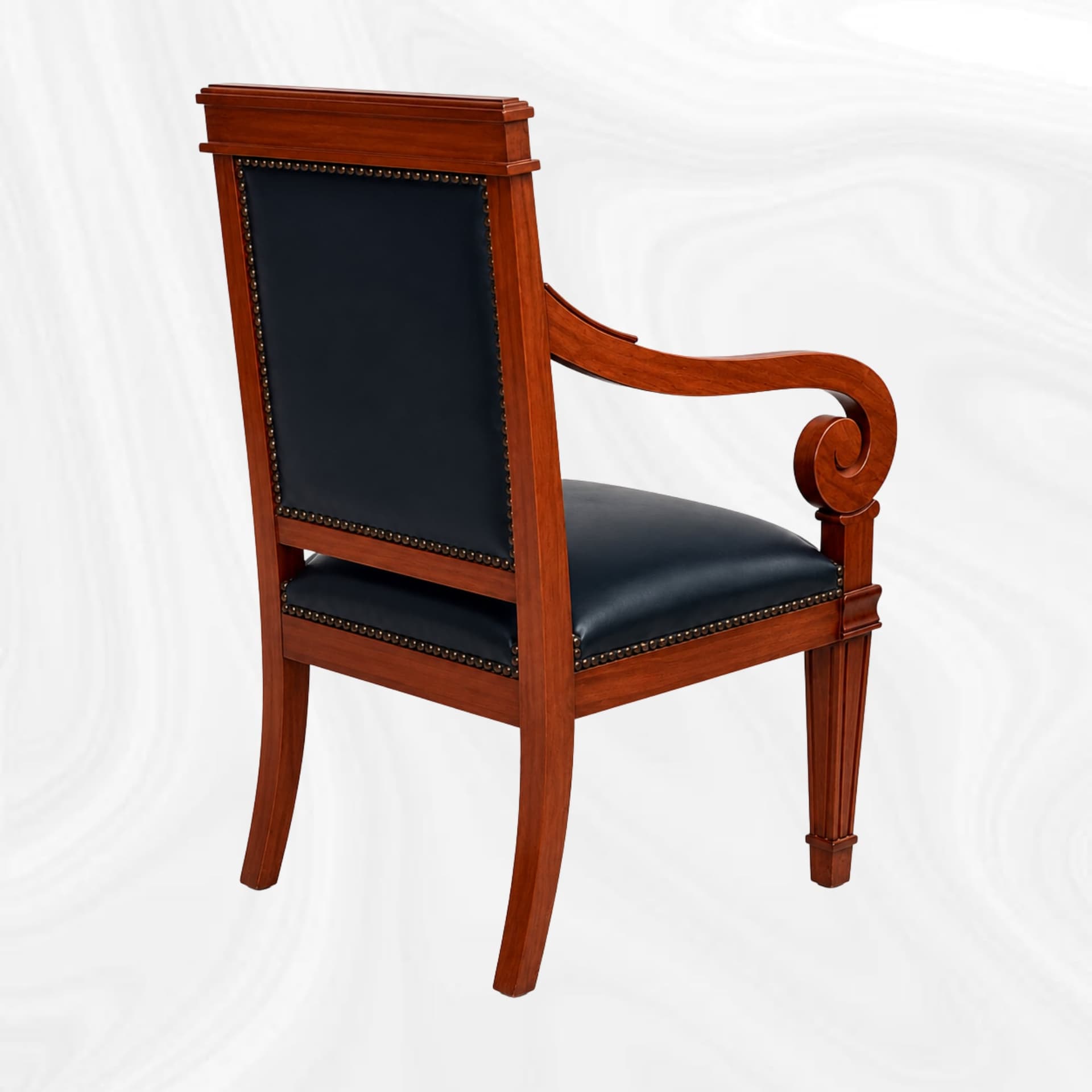 Fauteuil de bureau, vue de trois quarts arriere